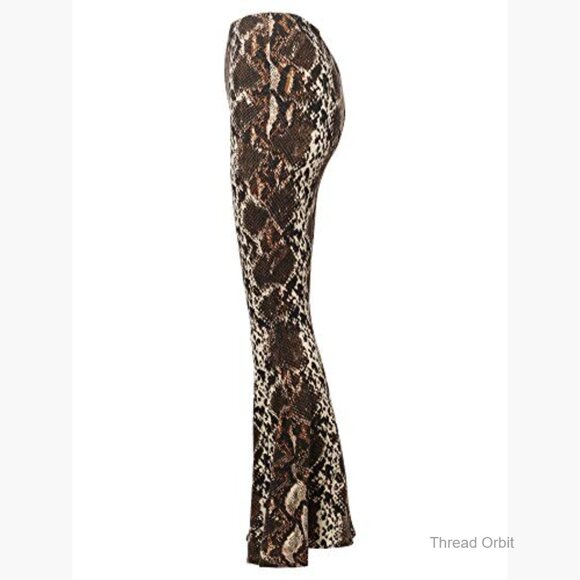 High Waisted Flare Pants Stretchy Bell Bottom Leggings Plus Size - Picture 4 of 6